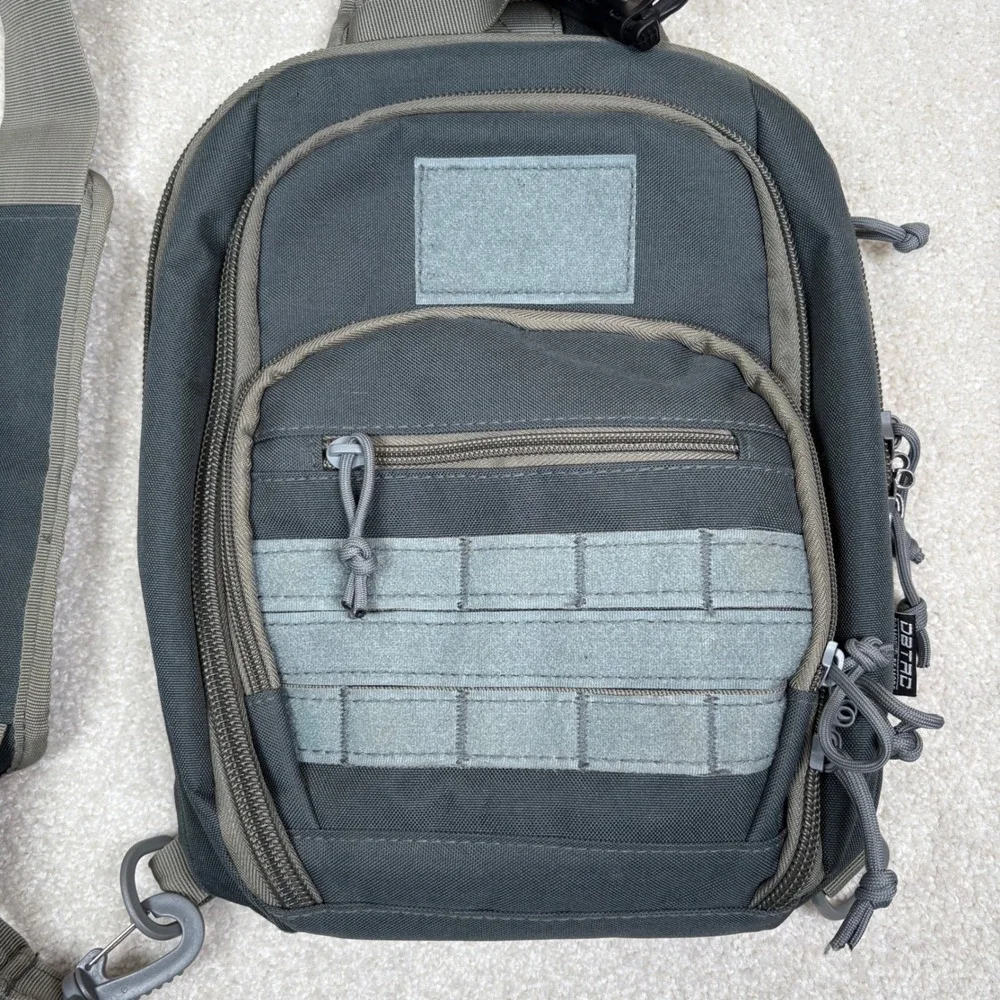 DBTAC Sling Bag Tactical Crossbody Shoulder Backpack Small‎ Gray EDC Pack